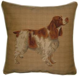 Spaniel Orange Roan Woven Tapestry Cushion Cover Sham - thumbnail 1