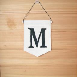 Initial Banner, Personalized Name Banner, Kids Room Decor, Monogram, Baby Nursery Wall Children's Room, Custom Letters & Color - thumbnail 2