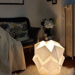 Floor Lamp Handmade in Paper - thumbnail 3