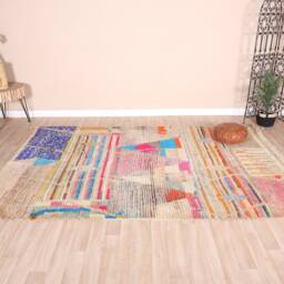 Vintage Boujaad Rug, Authentic Moroccan Rug 6x9 Ft - thumbnail 2