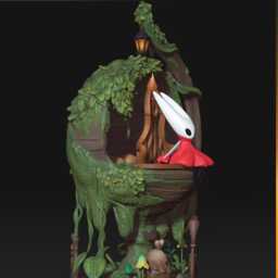 Hornet - Hollow Knight Silksong 3D Printed 110 Scale - thumbnail 3