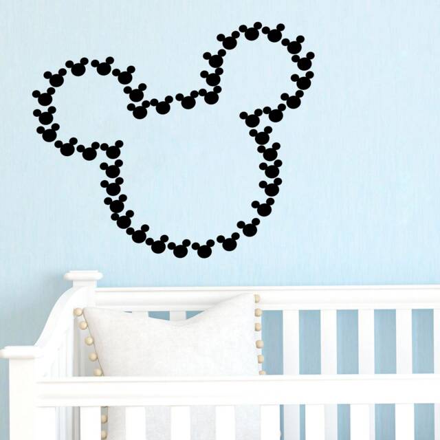 Mickey & Minnie Mouse Name Wall Decal Nursery Decor Sticker 4142 - image 1