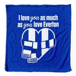 Love You As Much Merseyside Blues - Luxury Fleece Blanket 150cm X Made in England