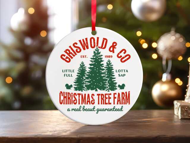 Griswold & Co. Christmas Tree Farm' Mdf Decoration Secret Santa, Stocking Filler, National Lampoons Inspired, Vacation - image 1