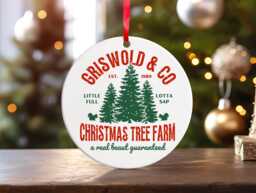 Griswold & Co. Christmas Tree Farm' Mdf Decoration Secret Santa, Stocking Filler, National Lampoons Inspired, Vacation