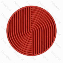Geometric Wood Wall Art , Round , Circle , Colorful Sun , Natural Art - thumbnail 2