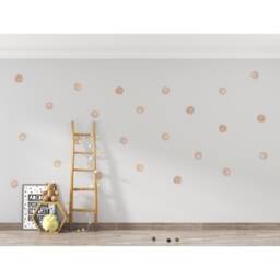 Watercolor Spots Wall Decals Boho Nursery Decor, Reusable Stickers - thumbnail 2