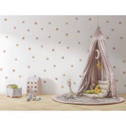 Watercolor Spots Wall Decals Boho Nursery Decor, Reusable Stickers - thumbnail 3