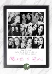 Personalised Best Friends Birthday Print Christmas Gift - thumbnail 1