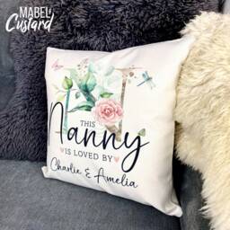 Personalised Nanny Cushion - Birthday Gift Christmas From Grandchildren Gifts Nanna - thumbnail 2