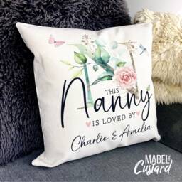 Personalised Nanny Cushion - Birthday Gift Christmas From Grandchildren Gifts Nanna - thumbnail 3