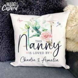 Personalised Nanny Cushion - Birthday Gift Christmas From Grandchildren Gifts Nanna - thumbnail 1