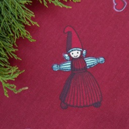 Christmas Tree Skirt Decor Holiday Scandinavian Gift Ornament Gnome Nisse Swedish Nordic - thumbnail 2
