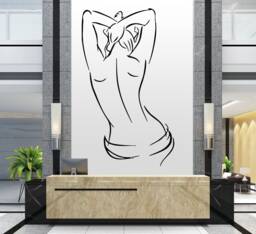 Spa Woman Body Wall Decal Beauty Salon Art 064Re - thumbnail 1