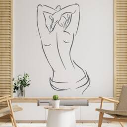 Spa Woman Body Wall Decal Beauty Salon Art 064Re - thumbnail 2