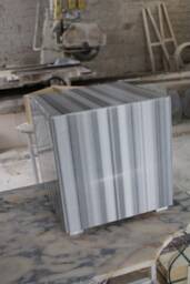 Handmade Marmara Marble Cube Coffee Table Special Pattern