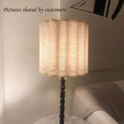 Handmade Burlap Drum Lampshade For Home Decor-5# - thumbnail 4