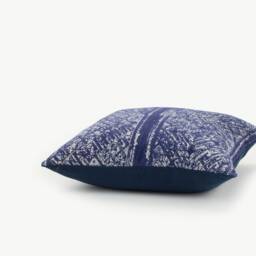 Hmong Hill Tribe Pillow Cover - Indigo Batik, Vintage Cotton - 16x16 - thumbnail 4