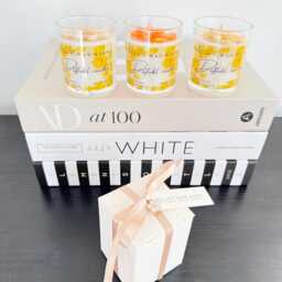 Daffodil Candle -Birthday Daffodil Gift - Coco Soy Wax Votive Flower Cotton Wick 90G Luxury Boxed - thumbnail 4