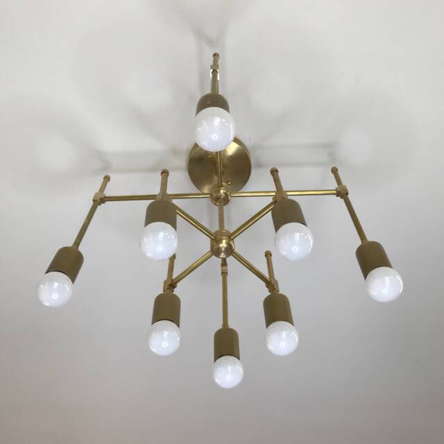Acantha 8 Light Modern Geometric Mid Century Abstract Chandelier - image 1