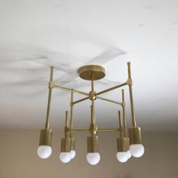 Acantha 8 Light Modern Geometric Mid Century Abstract Chandelier - thumbnail 3