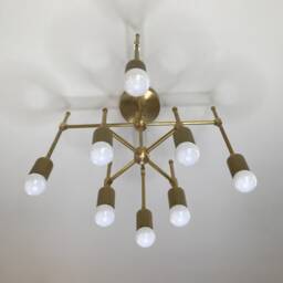 Acantha 8 Light Modern Geometric Mid Century Abstract Chandelier