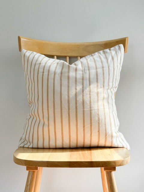 Hand Woven Natural Fiber Pillow Cover - image 1