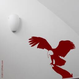 Bald Eagle Wall Decal American Bird Of Prey, Nursery Decor - thumbnail 1