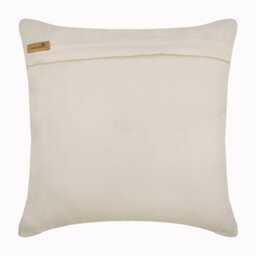 "Art Silk Beige Couch Pillow Cover 16""x16" - thumbnail 4