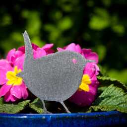 Stainless Steel Wren Plant Pot Decoration, Indoor Or Outdoor, House Ornament, Lawn Spike, Hanging Basket, Window Box, Garden Gifts - thumbnail 2