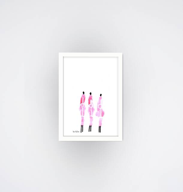 Framed Print, Colorful Abstract Art Africa Inspiration, Kitchen Wall Art, Bedroom Minimalist Art, Original Gift - image 1