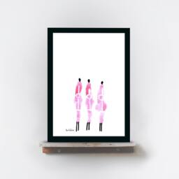 Framed Print, Colorful Abstract Art Africa Inspiration, Kitchen Wall Art, Bedroom Minimalist Art, Original Gift - thumbnail 2