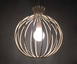 "Handmade Rattan Pendant Light, Rural Ceiling Lamp, Decor Lighting Fixture, W13.7"" By H13.7" - thumbnail 1