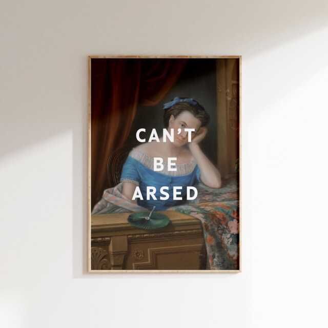 Funny Quote Art Print - Modern Renaissance Altered Painting - image 1