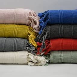 "Coral Towel, Stone Washed Towel, 33""x65" - thumbnail 4