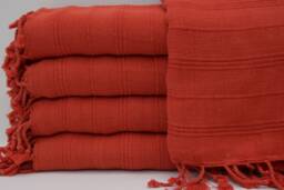 "Coral Towel, Stone Washed Towel, 33""x65" - thumbnail 1
