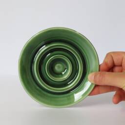 Handmade Porcelain Soap Dish - Thrown Pottery With Drainage - thumbnail 3