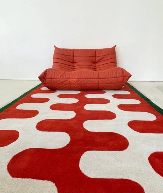 Hand Tufted Rug - Bright Abstract 100% Wool Designer Rugs For Living Room, Bedroom, Kids & Dining Room Decor - image 1