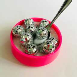 Disco Ball Cereal Wall Hanging Dopamine Kitchen Decor - thumbnail 4