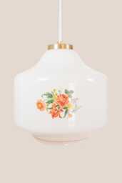 Marjeta Vintage Pendant Light Mcm Hanging Handcrafted Glass Lamp Retro Ceiling Fixture Yugoslavia Gold Brass - thumbnail 1