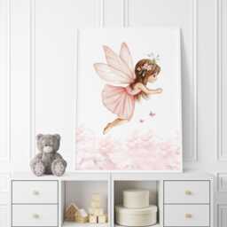 Personalized Princess Wall Art Set Fairy Castle Nursery Decor - thumbnail 2