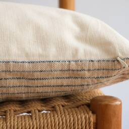 Handwoven Lumbar Pillow Cover Vintage Karen Batik, Boho Farmhouse Decor - thumbnail 3