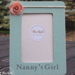 Personalized Nanny Picture Frame, Rustic Distressed Gift For Grandma - thumbnail 2