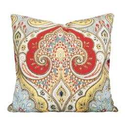 Kravet Latika Floral Medallion Pillow Cover Linen Damask Accent - thumbnail 1