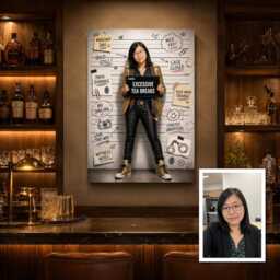 Personalised Funny Mugshot Canvas From Photo, Custom Comedy Charge Wall Art, Fake Lineup Poster Birthday Gift For Home Bar Decor - thumbnail 3