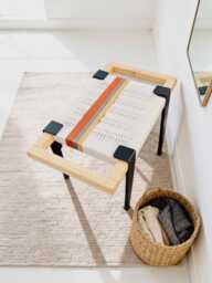 Hand-Woven Entryway Bench Mcm Style End Of Bed & Mudroom Seating - Custom-Made, Multiple Sizes