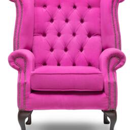 Chesterfield High Back Wing Chair in Velvet - thumbnail 2