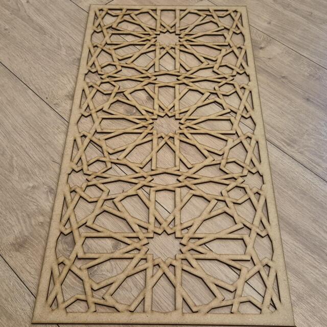 Laser-Cut Moroccan Floral Screen Mdf Radiator Cover, Wall Art Many Sizes 0181 - image 1