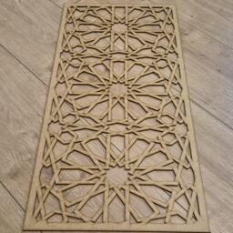 Laser-Cut Moroccan Floral Screen Mdf Radiator Cover, Wall Art Many Sizes 0181 - thumbnail 1