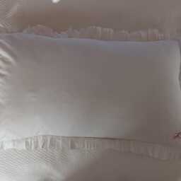 Handmade in The UK Frilled Cotton Pillowcases With Monograms - thumbnail 3
